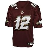 adidas Boston College Eagles #12 Maroon Replica Football Jersey