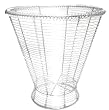 Aquatico Conical-Footed Style Waste Basket, Chrome