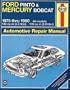 Ford Pinto & Mercury Bobcat 1975-1980 Automotive Repair Manual