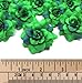 (24) Silk Green Roses Flower Head - 1.75