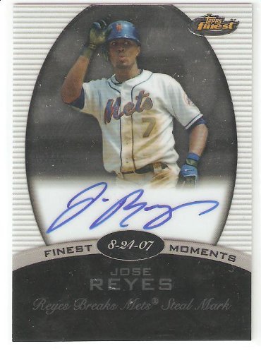 2008 Finest Finest Moments Autographs #JR Jose Reyes - New York Mets (Autographed Card) MLB Trading Card