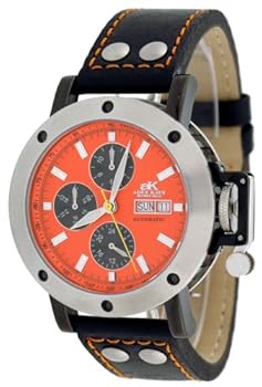 Adee Kaye Men's "Armor Collection" Day/Date Display Multi-Function Self Winding Automatic Watch #AK-5004-M4