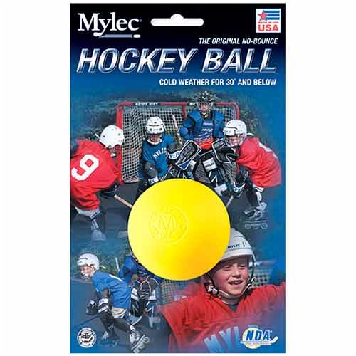 Childrens Toyshop  Sporting Goods : Mylec Original No Bounce Cold Weather Hockey Ball