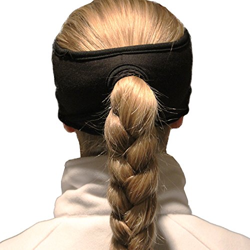 Women's Sport Fleece Headband / Earwarmer with Pony Tail Hole
