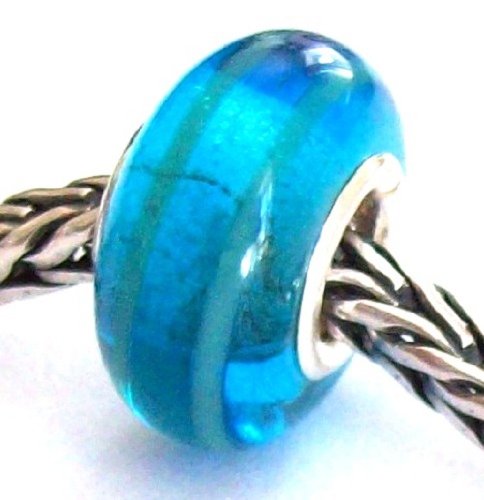 Melina World Jewellery - 10038 - Murano Glass Bead with a Solid Sterling Silver 925 Core - Handmade - Designed in Greece - Fits chains from Biago, Chamilia, Pandora & Trollbeads