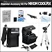 Essential Accessory Kit For Nikon COOLPIX P100 P500 P510 Digital Camera Includes Extended (1100 Mah) Replacement Nikon EN-EL5 Battery + AC/DC Charger + USB 2.0 Card Reader + Case + Mini HDMI Cable + Full Tripod w/ Case + LCD Screen Protectors + More