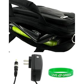 HP Mini 110 1036NR 10.1 Inch White Netbook Deluxe Netbook Carrying Case with 12v Car Charger Adapter with AC Power Adapter Charger Black HP Mini 110-1036NR 10.1-Inch White Netbook Deluxe Netbook Carrying Case with 12v Car Charger Adapter with AC Power Adapter Charger - Black