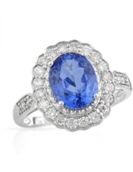 Celine F 2.96 Ctw Tanzanite 14k Gold Ring Size 7