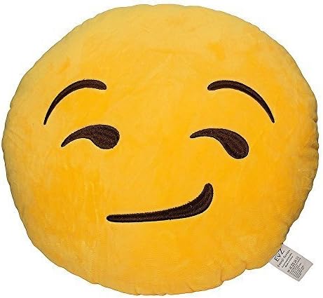 Weitengs Oi Emoji Smiley Emoticon Cushion Pillow Stuffed Plush Toy Doll Yellow by Weitengs
