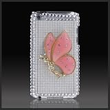 3D Pink & Gold Diamond Fairy on Silver 