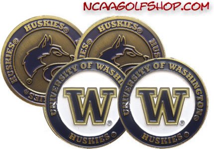 Washington Huskies Golf Ball Markers