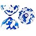 Jester Medium Diabolo (Blu/Wht) with Aluminium Diablo Sticks (incl String) & Firetoys Bag