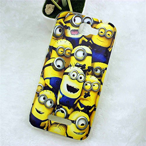 Alcatel One Touch Fierce 2 7040T Case,Taken® painting case TPU Rubber Skin Case colorful Snap On Soft TPU back Case Cover for Alcatel One Touch Fierce 2 7040T (Minions)