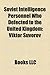 Soviet Intelligence Personnel Who Defected to the United Kingdom