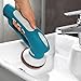 Metapo Power Scrubber PS100 with 2100 Super High Capacity Battery, 3 Brushes and 1 Scouring Pad for Cleaning Bathroom, Shower, and Kitchen