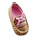 Weixinbuy Toddler Girl's Cotton Slip On Brown Cute Loafer Baby Shoe