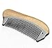 EQLEF Beard Comb Horn Comb Medium Tooth Handmade Buffalo Horn and Sandal Wood Comb Hair Comb, Pocket comb