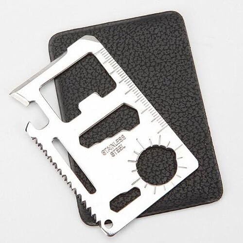 Lot of 25 Survival Business Card Size 11-in 1 Multi-Function Tools