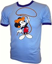 Vintage 70's Walt Disney Mickey Mouse ringer iron-on t-shirt