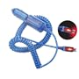 Power Glow Blue Car Charger for Motorola V300, V400, V600