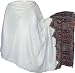 Antique Shawl Paisley Embroidery Wool Accessory 84 x 40 inches (psley308)