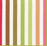 Caspari Set of 2 Sable Set of 20 Paper Cocktail Napkins, Green
