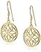 Amazon Collection Celtic-Knot Round Drop Earrings