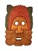 Handmade 'Old Wise Man' Tribal Mask Wall Hanging (Thailand)