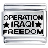 Operation Iraq Italian Charms Bracelet Link