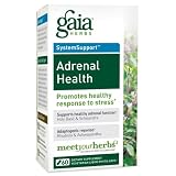 Gaia Herbs Adrenal Health, 60 liquid-filled veg capsules, Bottle ~ Gaia Herbs