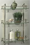 Three-tier Shelf Gallery Rail 16.5w Chrome