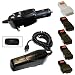 Electronic Metro Triple Charger Bundle for LG and Samsumg Phones and iPod