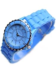 Classic Silicone Women Watch Gifts Stylish Blue Fashion Lady Brand Watch for Girl L186-y