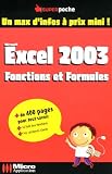 Excel 2003 : Fonctions et Formules