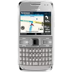 Nokia E72 Navi Smartphone (5,8 cm (2,3 Zoll) Display, Bluetooth, 5 Megapixel Kamera, QWERTZ-Tastatur) grau