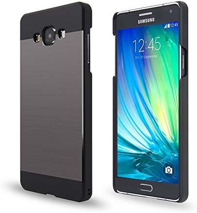 Galaxy A7 Case, Slim fit, Ino metal [Aluminum cover] for Samsung Galaxy A7, Motomo Super Slim case, Metal Case (Titan Silver)