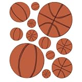 Instant Murals Basketball Wall Transfer Stickers - Sports Basketball Balls