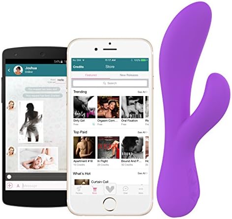 Remote Control Dual Stimulation Device for iPhone (Purple)