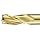 Niagara Cutter DTF310 High-Speed Steel End Mill, General Purpose, Regular Length, TiN Coated, 3 Flutes, Double Square End