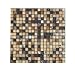 Glass Tile & Stone Mix - Copper Look Mosaic Tile Backsplash
