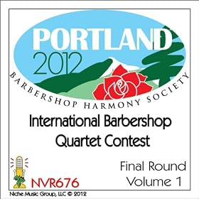 CD cover for 2012 International Barbershop Quartet Contest - Final Round - Volume 1