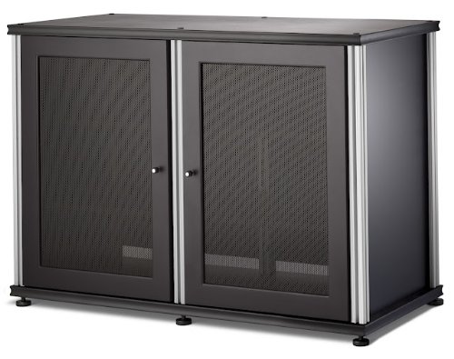 Salamander Synergy 323 Four-Shelved A/V Cabinet (Black/Silver) On Sale