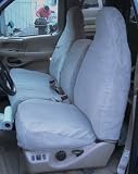Exact Seat Covers, F220 X7, 1997-1999 Ford F150 High Back 40/60 Split Seat Custom Exact Fit Seat Covers, Gray Twill