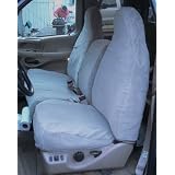 Exact Seat Covers, F220 V7, 1997-1999 Ford F150 High Back 40/60 Split Seat Custom Exact Fit Seat Covers, Gray Velour