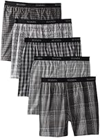 Hanes Men's 5 Pack Ultimate Yarn Dye Exposed Waistband Boxer - Colors May Vary