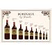 Bordeaux (Claret) Various Bottle Sizes Label Kitchen Towel, French oversize wine steward towel