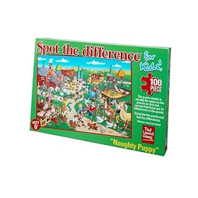 Spot the Difference,"The Naughty Puppy", 100 piece Jigsaw