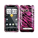 Pink Black Zebra Snap on Design Hard Case Faceplate for Sprint Htc Evo 4g