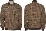 LIVE MECHANICS Houndstooth Wool-Blend [F92008] Java