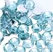 Beading Station 1000-Piece Flat Back Brilliant 14-Cut Round Rhinestones, 4mm-16ss, Sky Blue